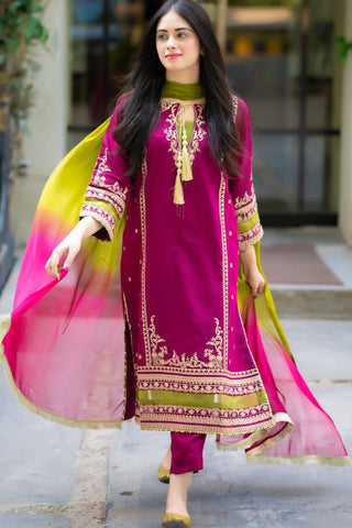 Lawn 3PC Embroidered ( Unstitched )