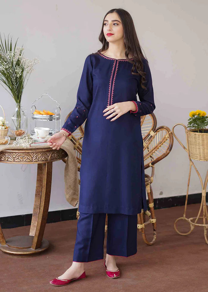 3PC Dhanak suit with Embroidered Shawll