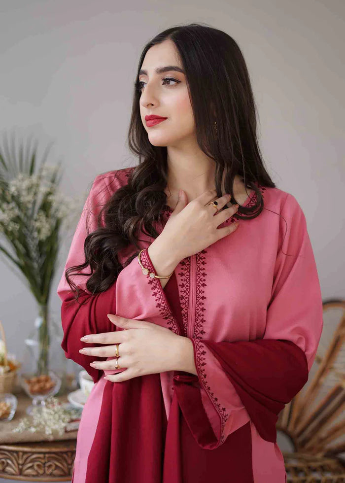 Heavy Embroidered Dhanak Suit (Embroidered Dhanak Shawl)