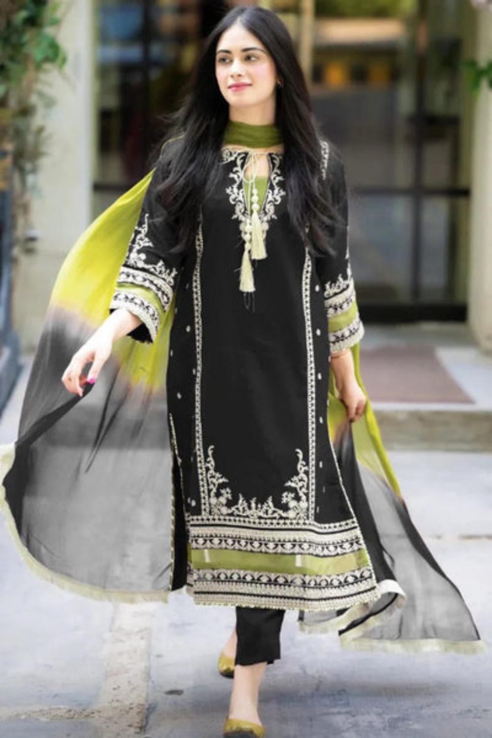 3pc Lawn Heavy Embroidered