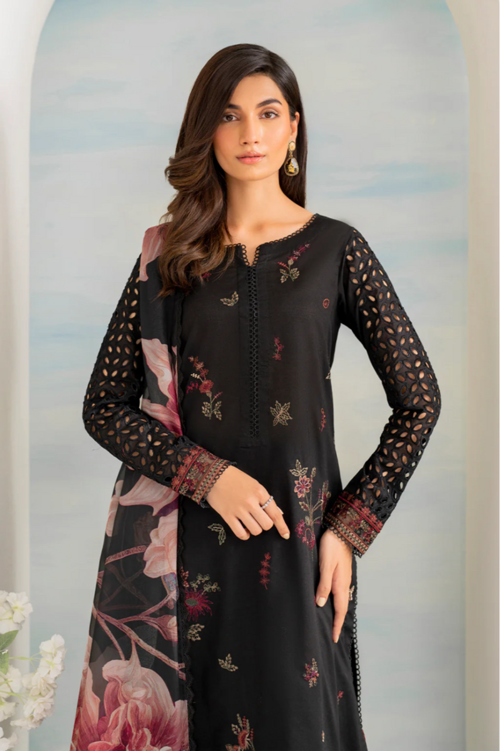 3pc Lawn Heavy Embroidered