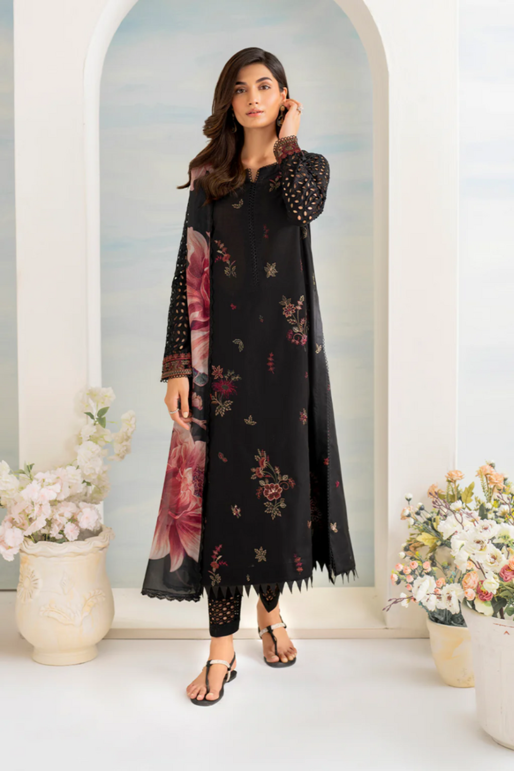 3pc Lawn Heavy Embroidered