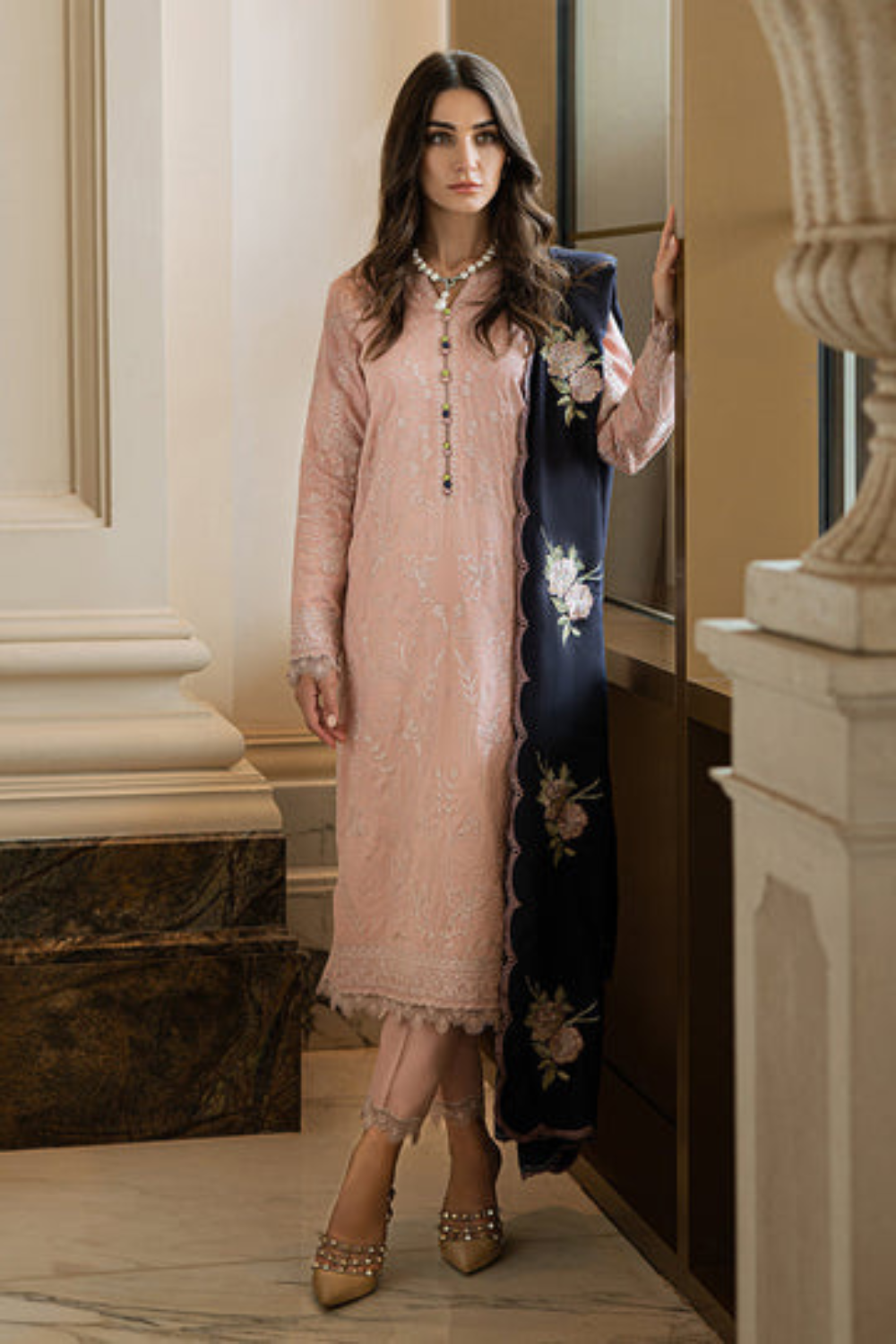 3pc Lawn Heavy Embroidered